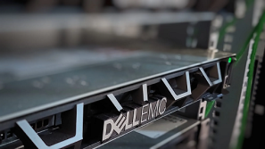 La foto ritrae un server da rack.